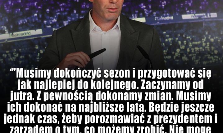 Zidane zapowiada ZMIANY w Realu Madryt!